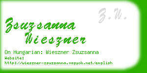 zsuzsanna wieszner business card